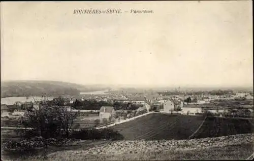 Ak Bonnières-sur-Seine Yvelines, Panorama