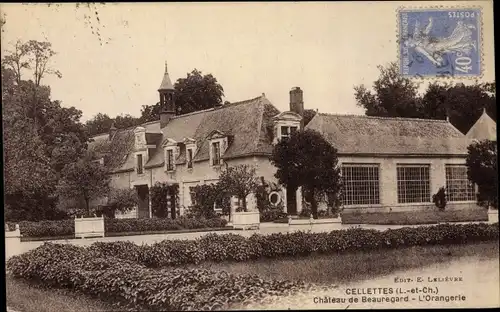 Ak Cellettes Loir et Cher, Chateau de Beauregard