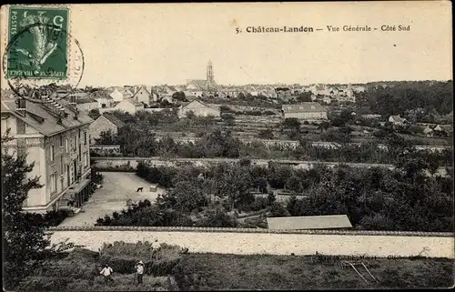 Ak Chateau Landon Seine et Marne, Gesamtansicht