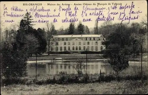 Ak Ris Orangis Essonne, Château du Marquis de Talbouet