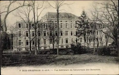Ak Ris Orangis Essonne, Vue intérieure du Sanatorium des Cheminots