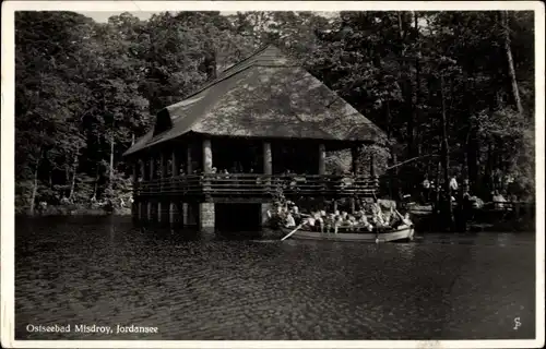 Ak Międzyzdroje Misdroy Pommern, Jordansee, Insel Restaurant