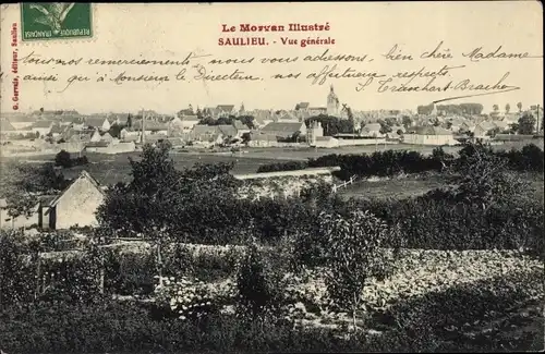 Ak Saulieu Cote d'Or, Gesamtansicht