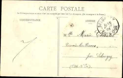 Ak Sainte Colombe sur Seine Côte d'Or, Vue generale