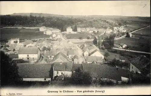 Ak Grancey sur Ource Côte d'Or, Vue generale bourg
