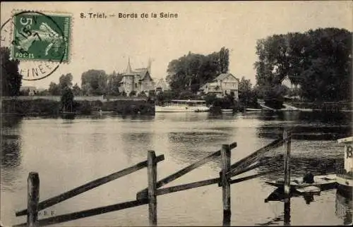 Ak Triel Yvelines, Bords de la Seine