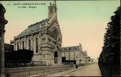 Ak Saint Germain en Laye Yvelines, La Ville, Hospice