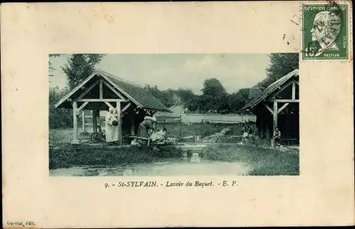 Ak Saint Sylvain Calvados, Lavoir du Bequet