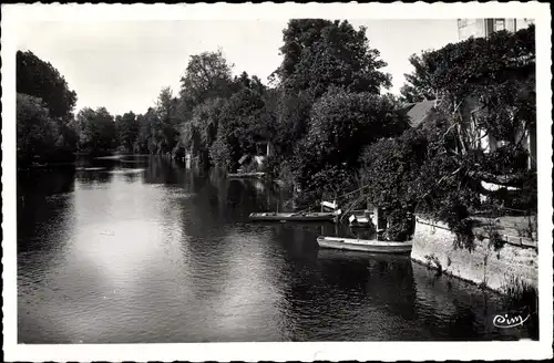 Ak Montoire Loir et Cher, Bords du Loire