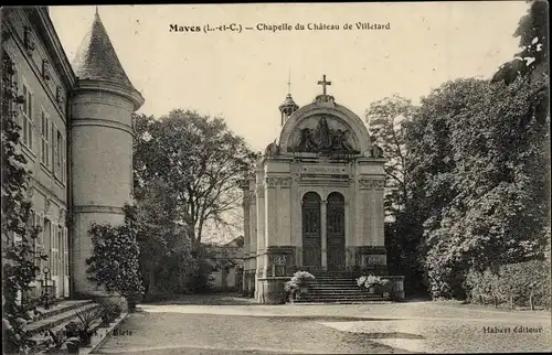 Ak Maves Loir et Cher, Chapelle du Chateau de Villetard