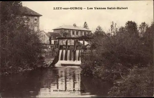 Ak Lizy sur Ourcq Seine et Marne, Les Vannes Saint Hubert