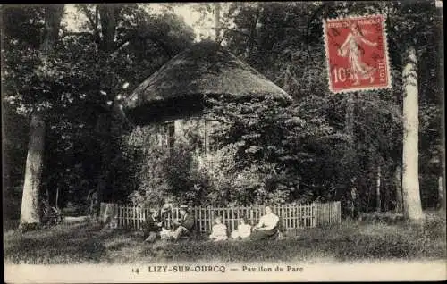 Ak Lizy sur Ourcq Seine et Marne, Pavillon du Parc