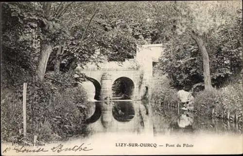 Ak Lizy sur Ourcq Seine et Marne, Pont du Filoir