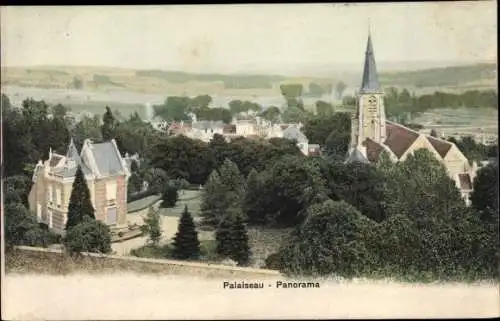 Ak Palaiseau Essonne, Panorama, Kirche