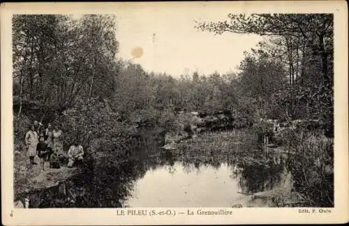 Ak Le Pileu Palaiseau Essonne, La Grenouillère