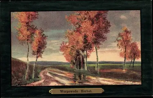 Künstler Ak Wencke S., Worpswede, Herbst, Nr. 1082