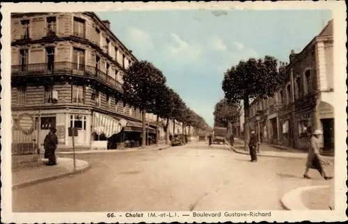 Ak Cholet Maine et Loire, Boulevard Gustave Richard