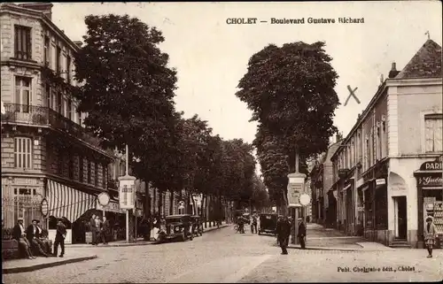 Ak Cholet Maine et Loire, Boulevard Gustave Richard