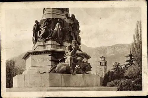 Ak Trient Trentino-Alto-Adige Südtirol, Monumento a Dante