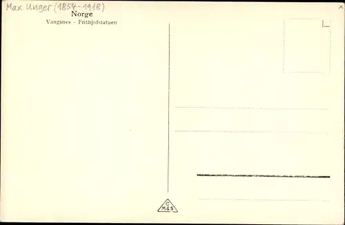 Ak Vangsnes Vik Norwegen, Frithjofsstatuen