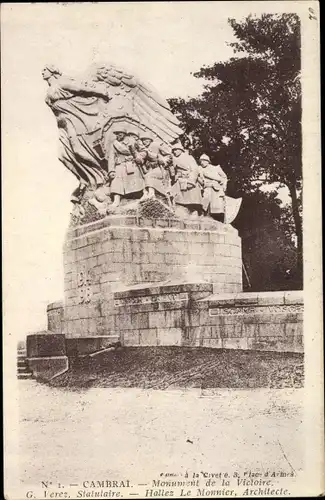 Ak Cambrai Nord, Monument de la Victorie