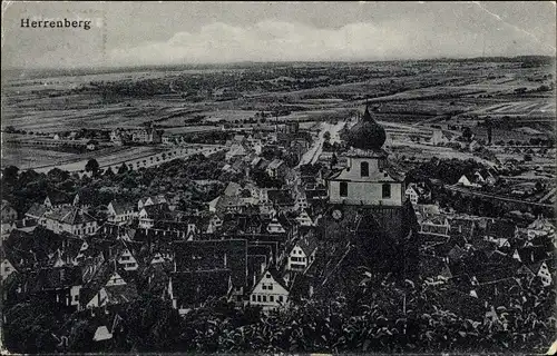 Ak Herrenberg Baden Württemberg, Panorama vom Ort, Ottmar Zieher 1295