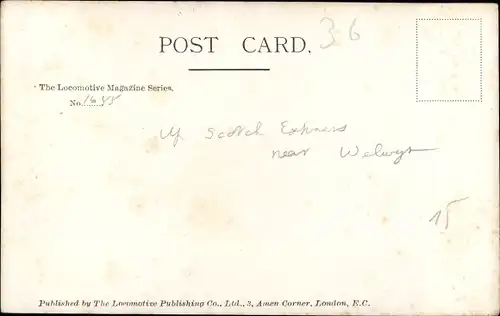 Ak Britische Eisenbahn, Scotch Express near Welwyn