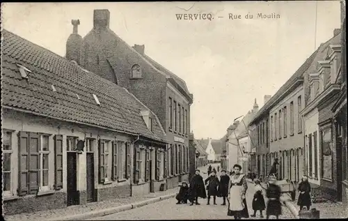 Ak Wervicq Nord, Rue du Moulin