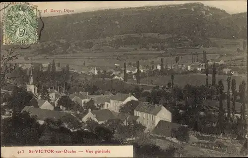 Ak St Victor sur Ouche, Vue generale