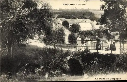 Ak Frôlois Cote d'Or, Le Pont de Corpoyer