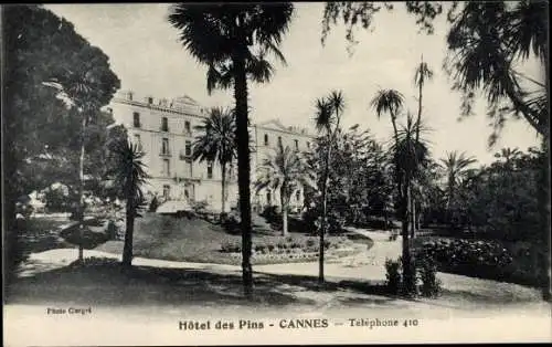 Ak Cannes Alpes Maritimes, Hotel des Pins