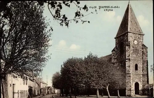 Ak Trappes Yvelines, L'Eglise