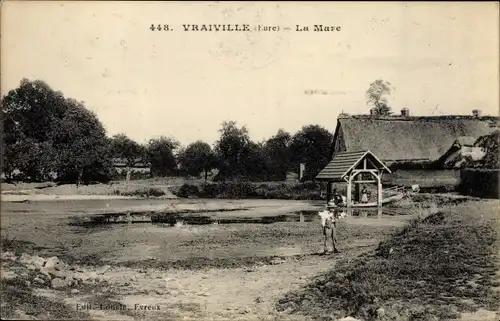 Ak Vraiville Eure, La Mare