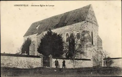 Ak Longueville Seine et Marne, Ancienne Église de Lourps