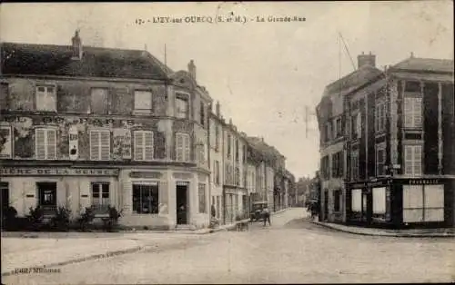 Ak Lizy sur Ourcq Seine et Marne, La Grande Rue