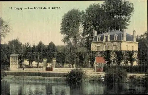 Ak Lagny Seine et Marne, Les Bords de la Marne
