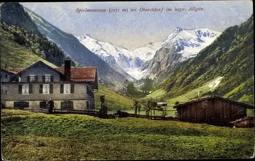 Ak Oberstdorf im Oberallgäu, Spielmannsau