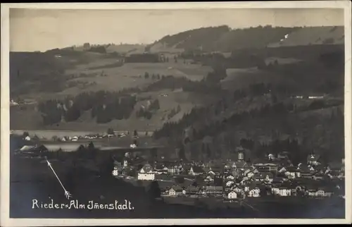 Ak Immenstadt im Allgäu Schwaben, Rieder Alm, Totale