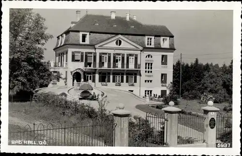 Ak Bad Hall Oberösterreich, Ortspartie mit Haus