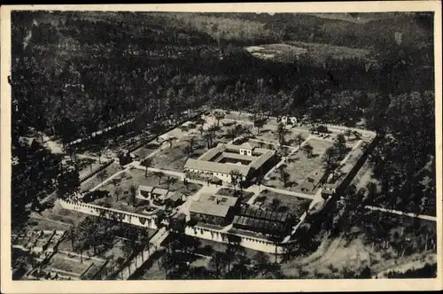 Ak Bad Homburg vor der Höhe Hessen, Römerkastell Saalburg, Fliegeraufnahme