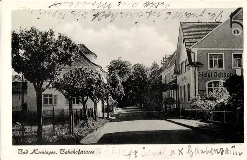 Ak Bad Krozingen BW, Bahnhofstraße, Hotel Ochsen