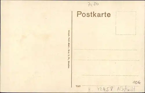 Ak Ebingen Albstadt im Zollernalbkreis, Neues Rathaus und Marktstraße, Farberei Dietz