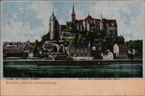 Ak Meißen in Sachsen, Blick auf Schloss Albrechtsburg