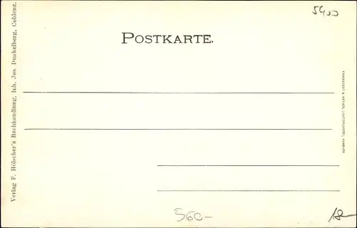 Passepartout Ak Koblenz in Rheinland Pfalz, Blick auf die Kastorkirche