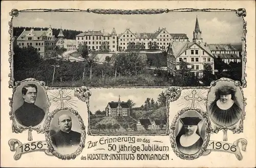 Ak Berkheim in Oberschwaben Kreis Biberach, 50 jährige Jubiläum des Kloster Instituts Bonlanden 1906