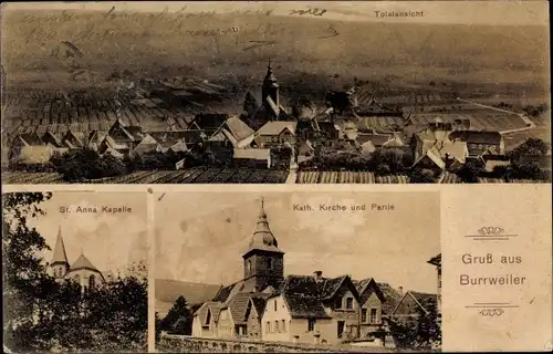 Ak Burrweiler Landkreis Südliche Weinstraße, Katholische Kirche, St. Anna Kapelle, Totalansicht