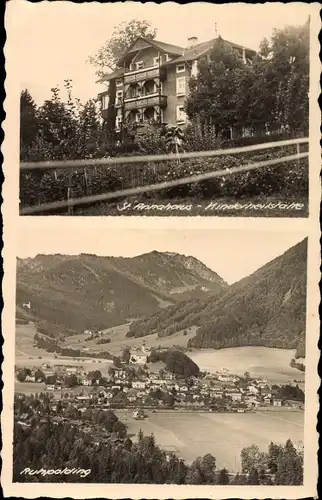 Foto Ak Ruhpolding im Kreis Traunstein Oberbayern, Kinderheilstätte St. Annahaus, Totalansicht