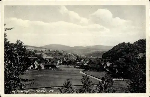 Ak Bruchweiler im Kreis Birkenfeld Rheinland Pfalz, Blick auf Ort und Umgebung, Berge