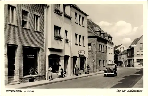 Ak Meckenheim im Rhein Sieg Kreis, Teil der Hauptstraße, Automobil, Traktorenhandel, Schuhladen