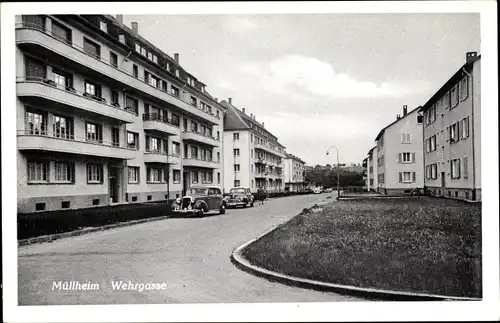 Ak Müllheim im Kreis Breisgau Hochschwarzwald, Blick in die Wehrgasse